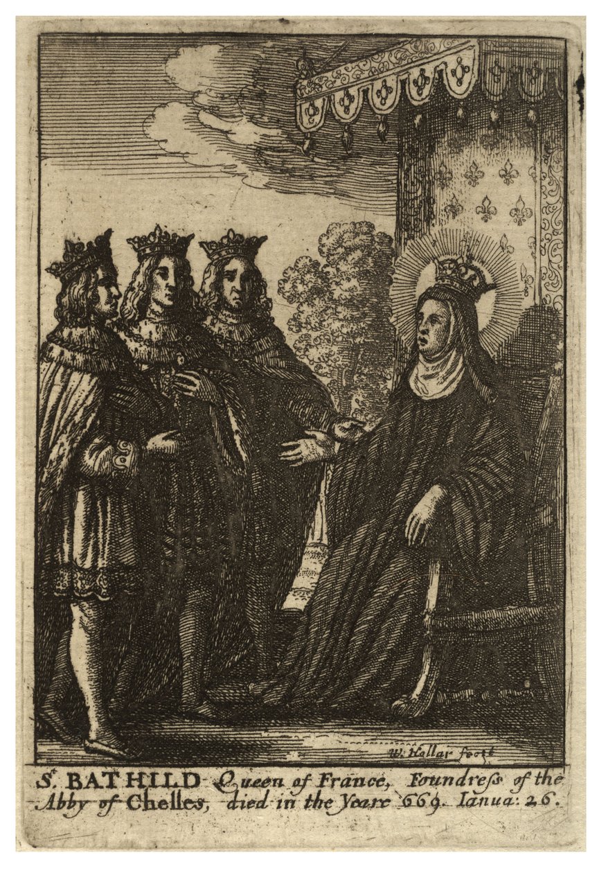 Santa Batilde de Wenceslaus Hollar