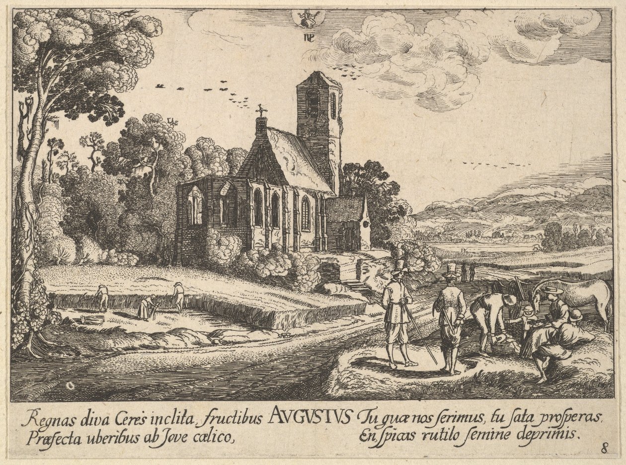 Agosto, 1628-29 de Wenceslaus Hollar