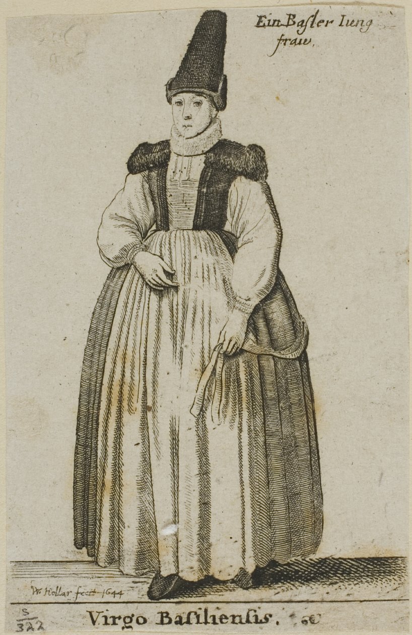 Mujer de Basilea de Wenceslaus Hollar