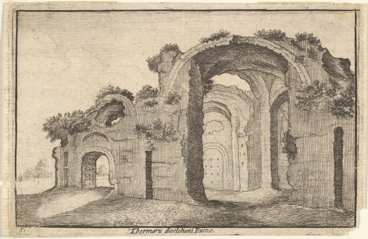 Baños de Diocleciano, Roma de Wenceslaus Hollar