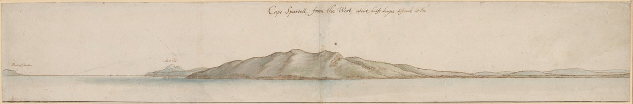 Cabo Spartel desde el Oeste de Wenceslaus Hollar