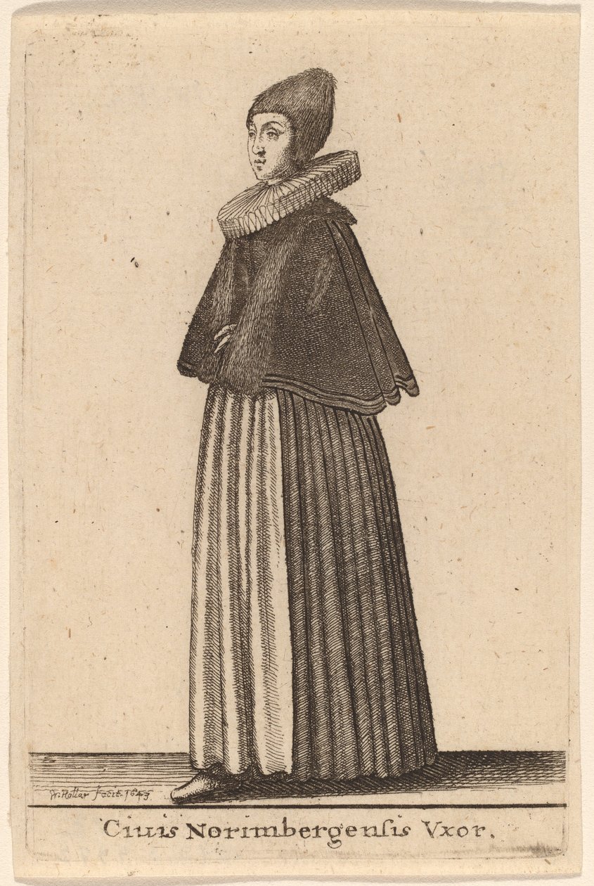 Ciuis Norimbergensis Vxor de Wenceslaus Hollar