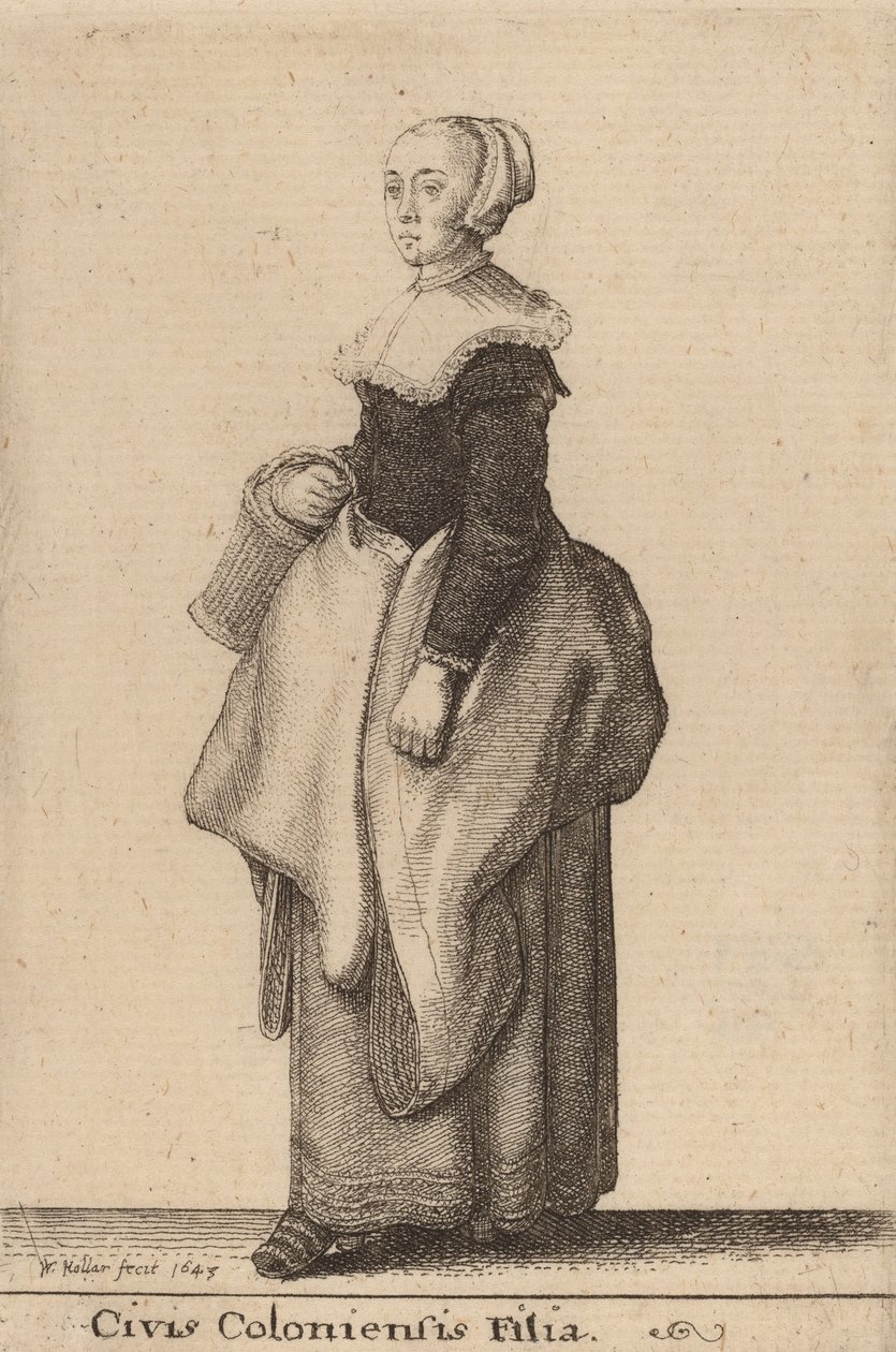 Civis Coloniensis Filia, 1643 de Wenceslaus Hollar