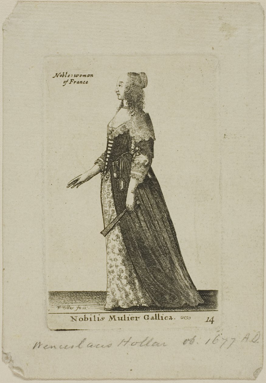 Noble francesa de Wenceslaus Hollar
