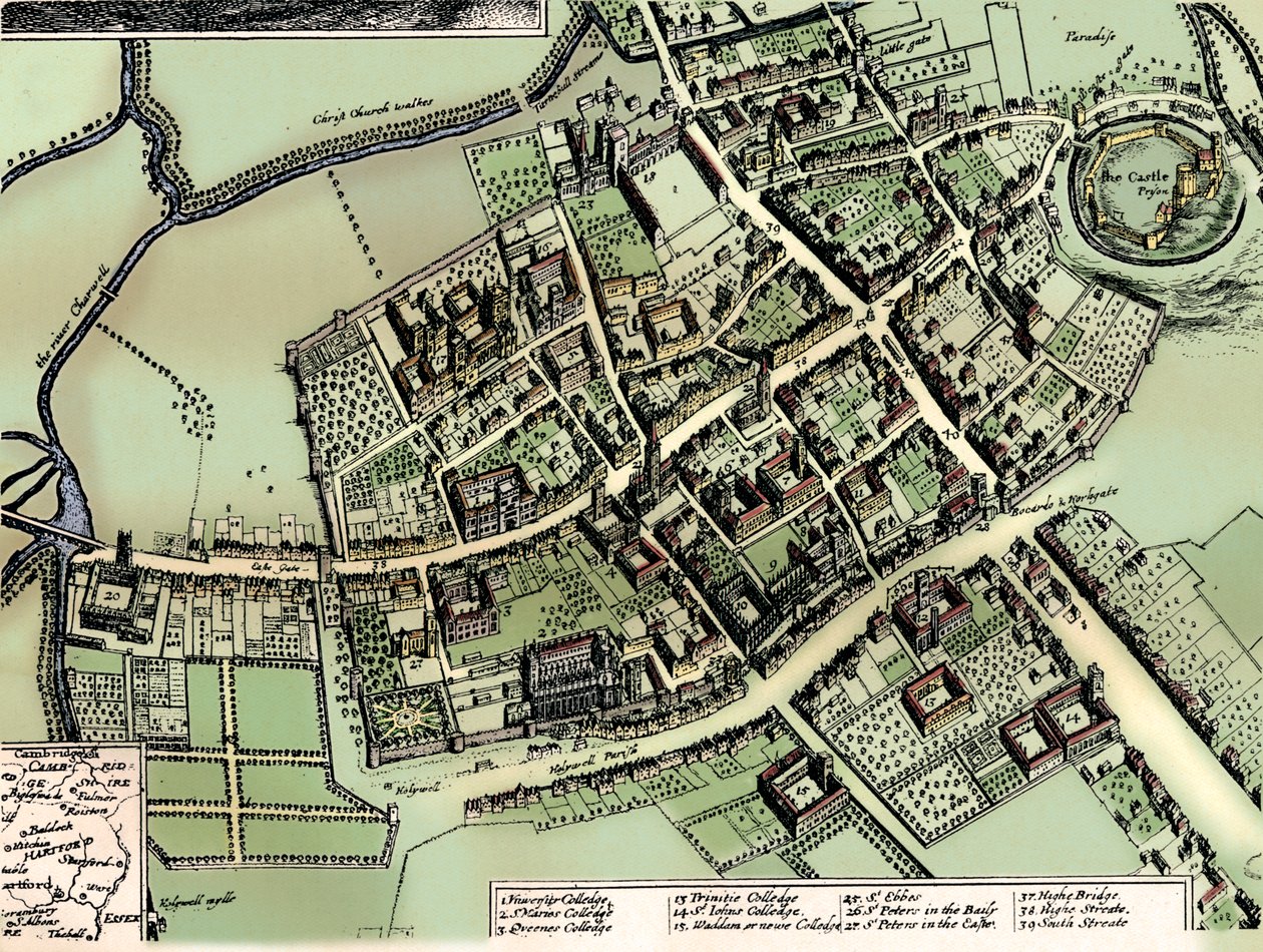Plano de Hollar de Oxford, c. 1643 de Wenceslaus Hollar
