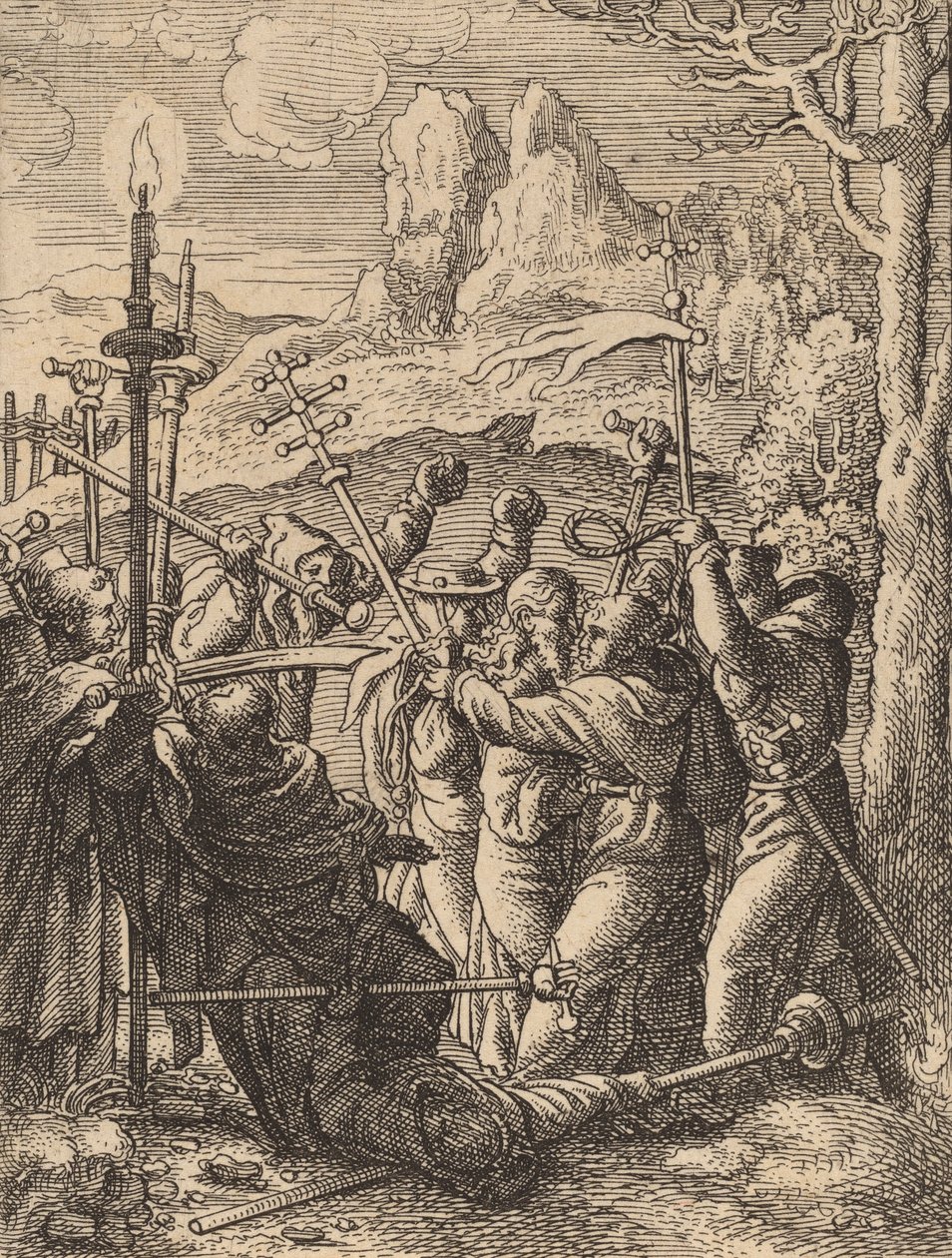 Jesús tomado de Wenceslaus Hollar