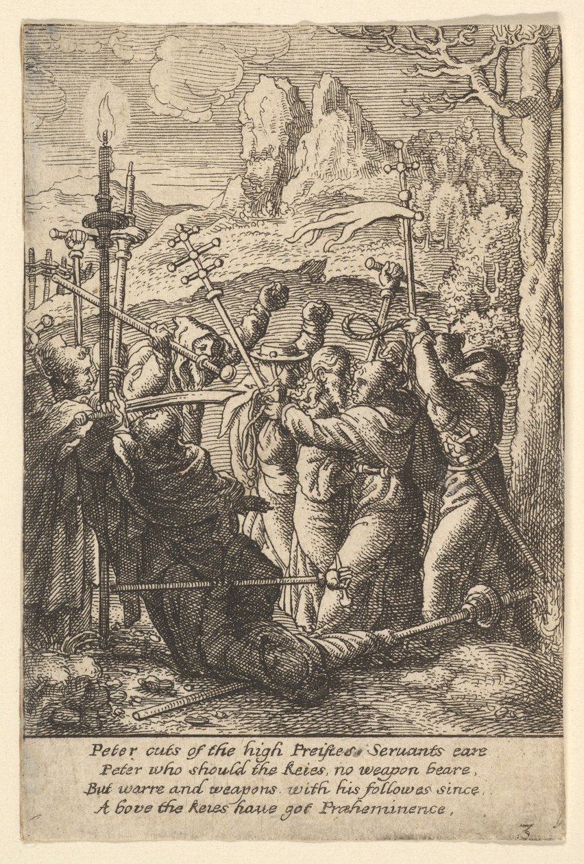 Jesús tomado, 1625-77 de Wenceslaus Hollar