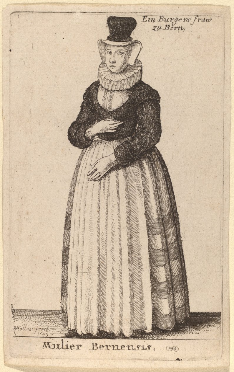 Mujer de Berna de Wenceslaus Hollar