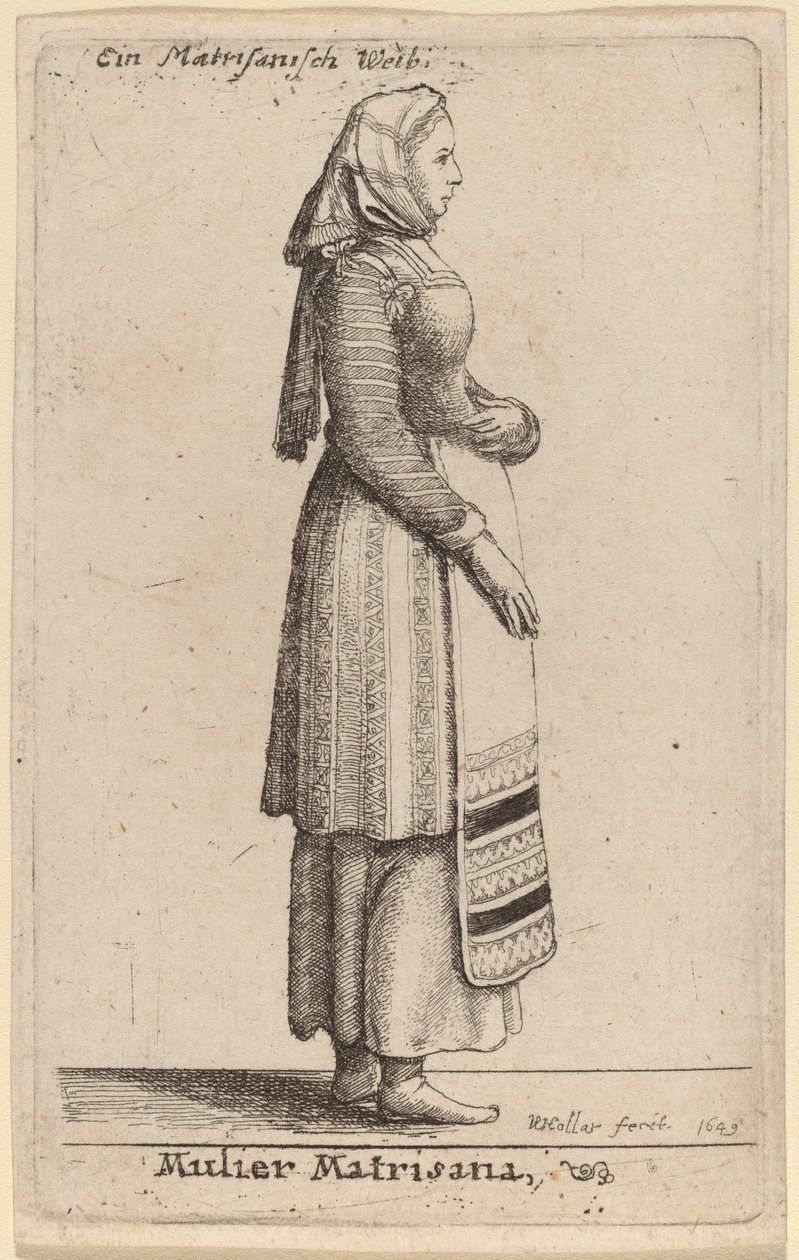 Mulier Matrisana de Wenceslaus Hollar