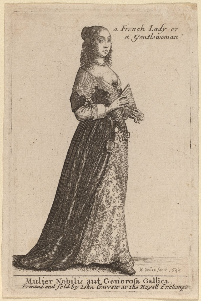 Mujer noble o generosa gallega de Wenceslaus Hollar