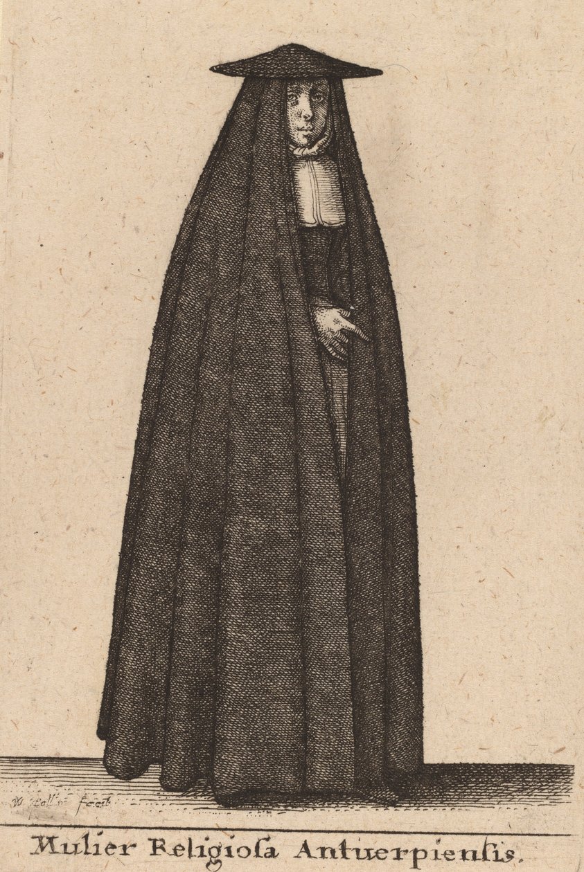 Mulier Religiosa Antuerpiensis de Wenceslaus Hollar