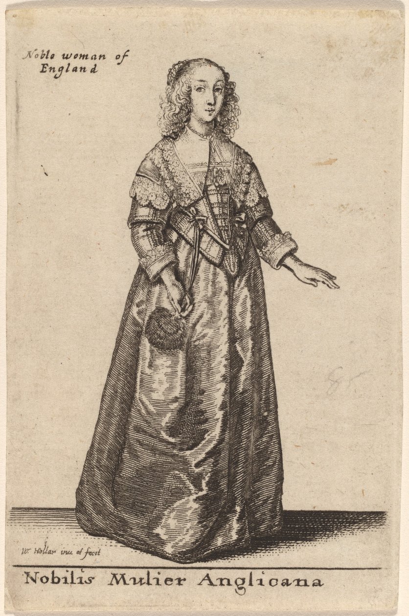 Nobilis Mulier Anglicana de Wenceslaus Hollar