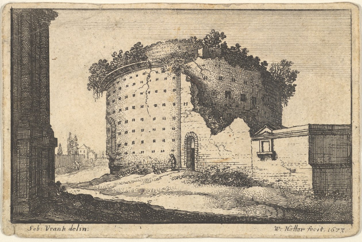 Ruinas de un Edificio Redondo de Wenceslaus Hollar