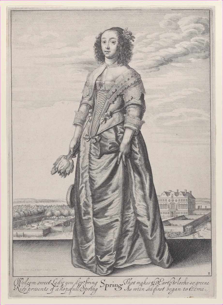 Primavera, de Las Estaciones, 1643-44 de Wenceslaus Hollar