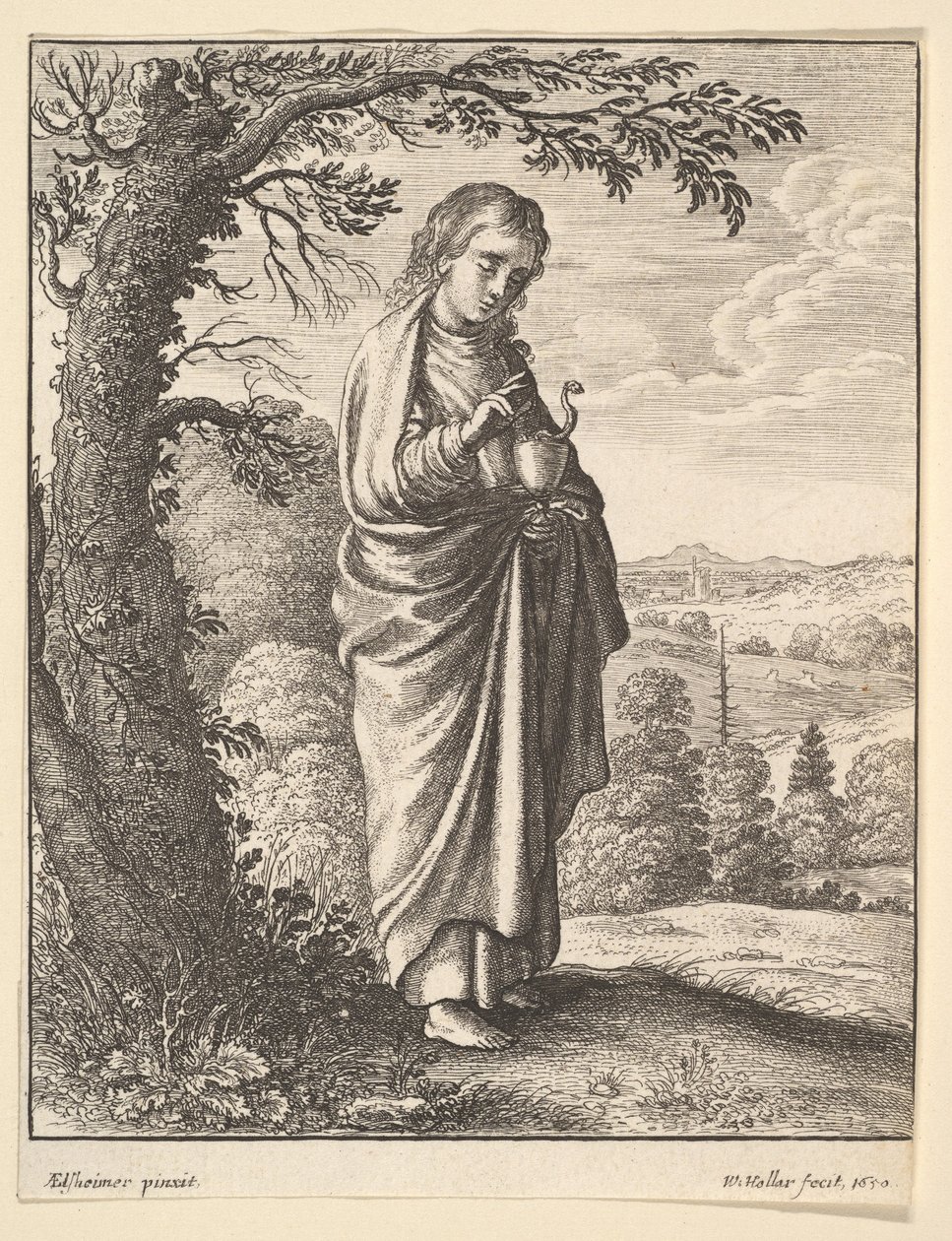 San Juan Evangelista, 1650 de Wenceslaus Hollar