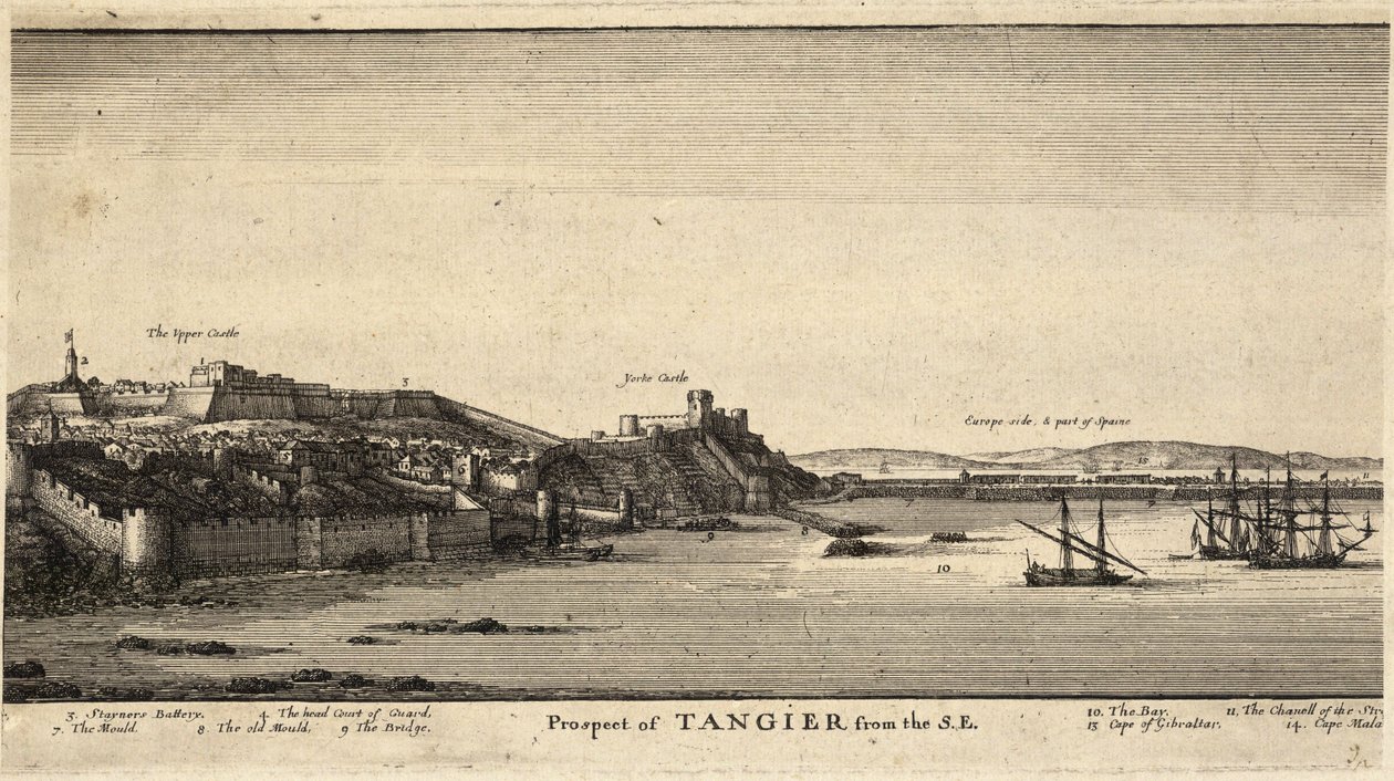 Tánger desde el sureste de Wenceslaus Hollar