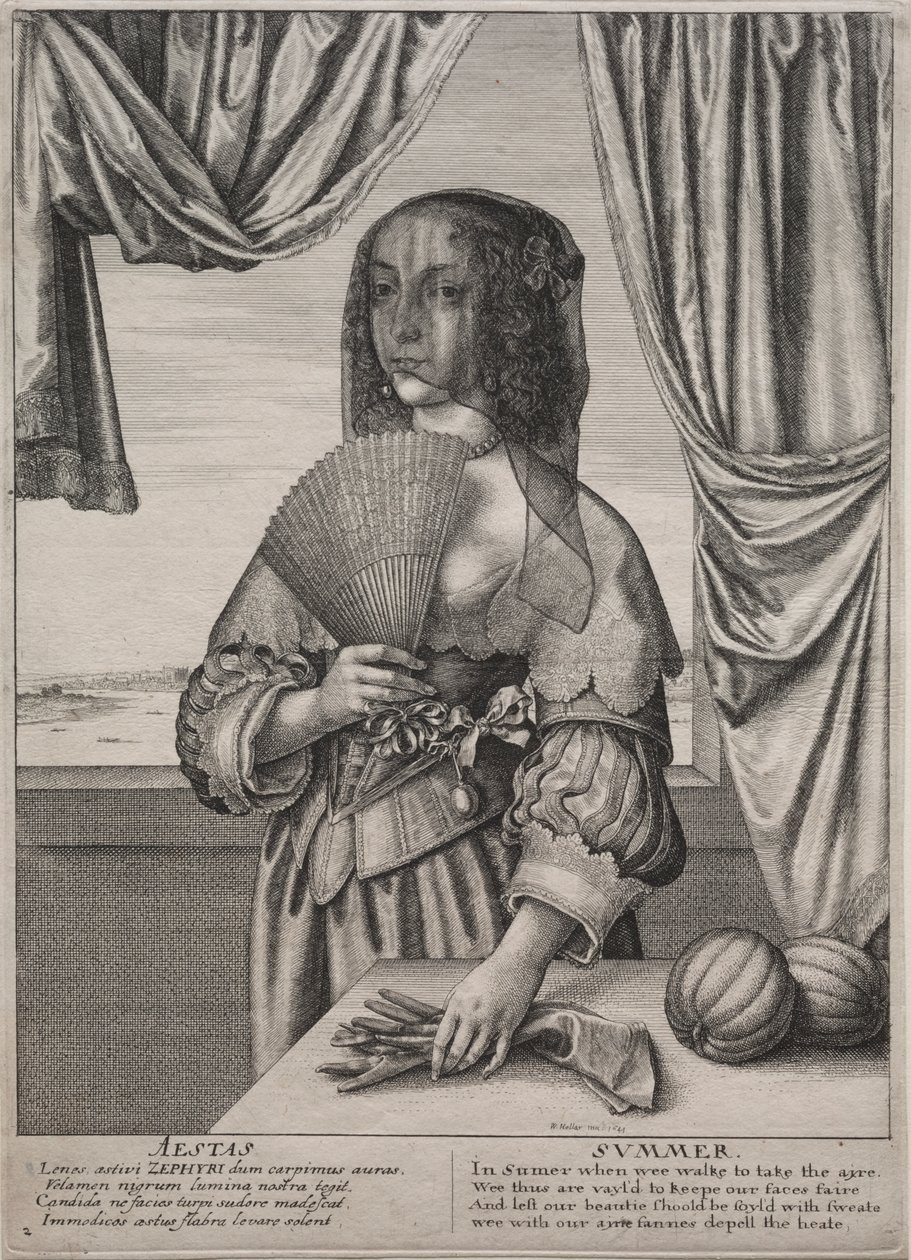 The Four Seasons:  Summer de Wenceslaus Hollar
