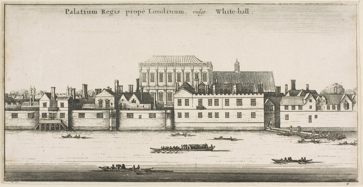 Whitehall desde el río de Wenceslaus Hollar