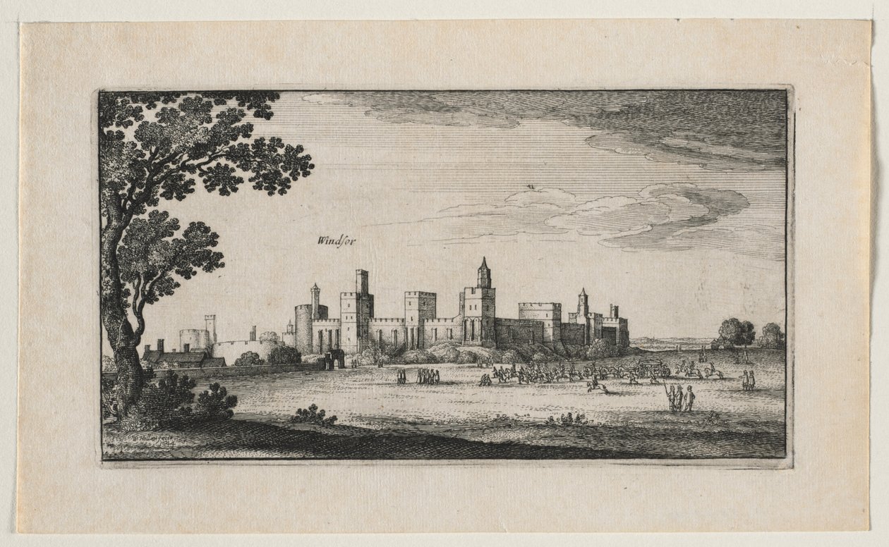 Castillo de Windsor desde el Sureste de Wenceslaus Hollar