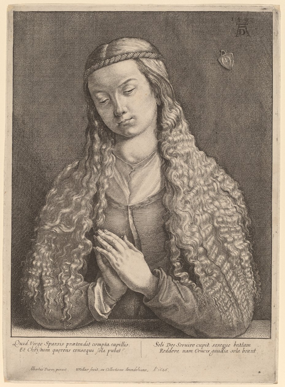 Katharine Furlegerin de Wenceslaus Hollar after Albrecht Dürer