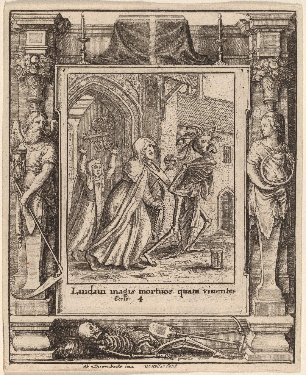 Abadesa de Wenceslaus Hollar after Hans Holbein the Younger after Abraham van Diepenbeeck