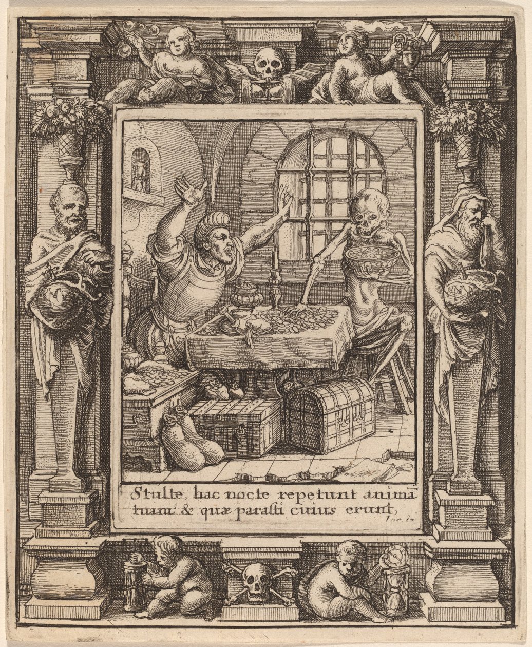 Avaro de Wenceslaus Hollar after Hans Holbein the Younger after Abraham van Diepenbeeck