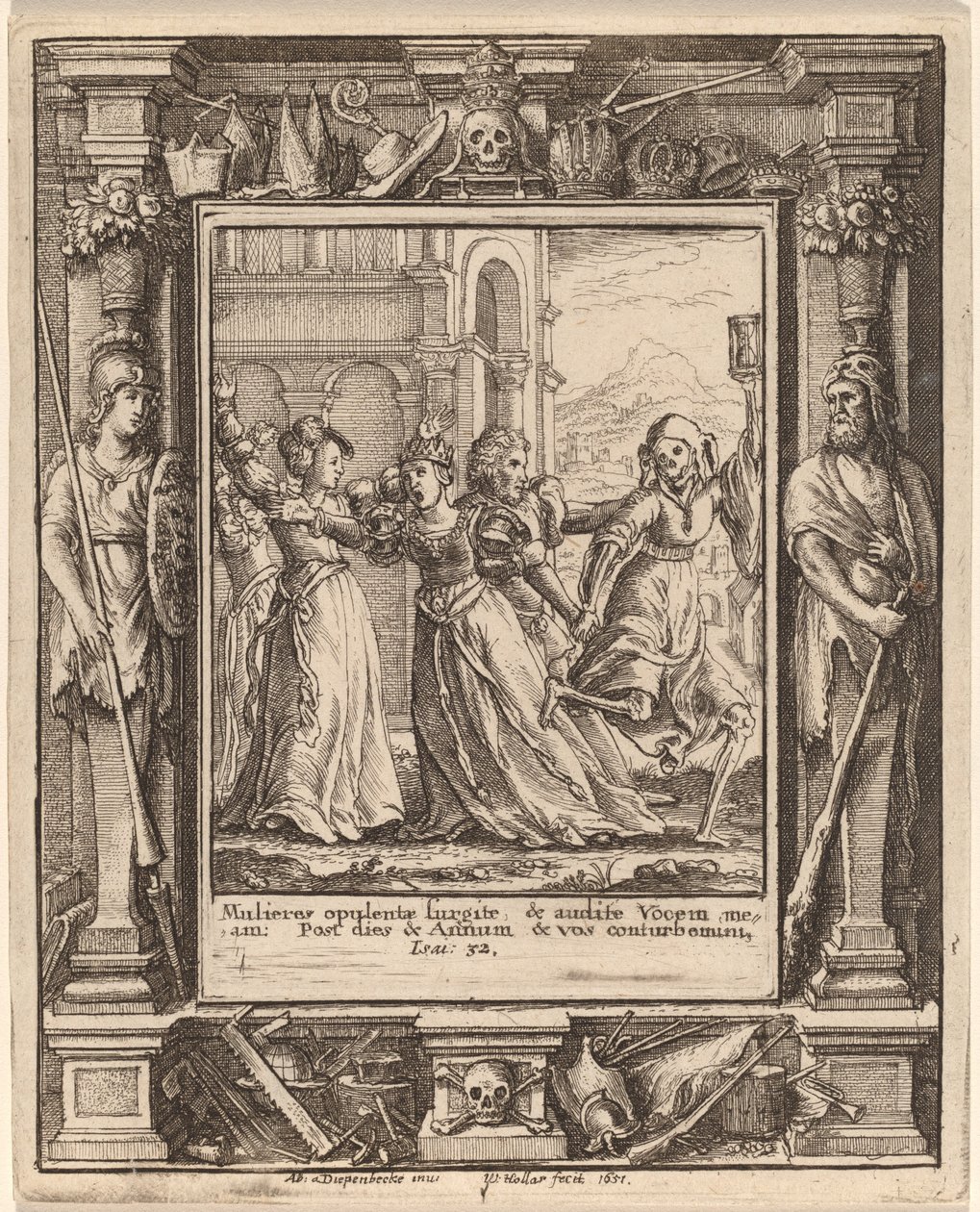Reina de Wenceslaus Hollar after Hans Holbein the Younger after Abraham van Diepenbeeck