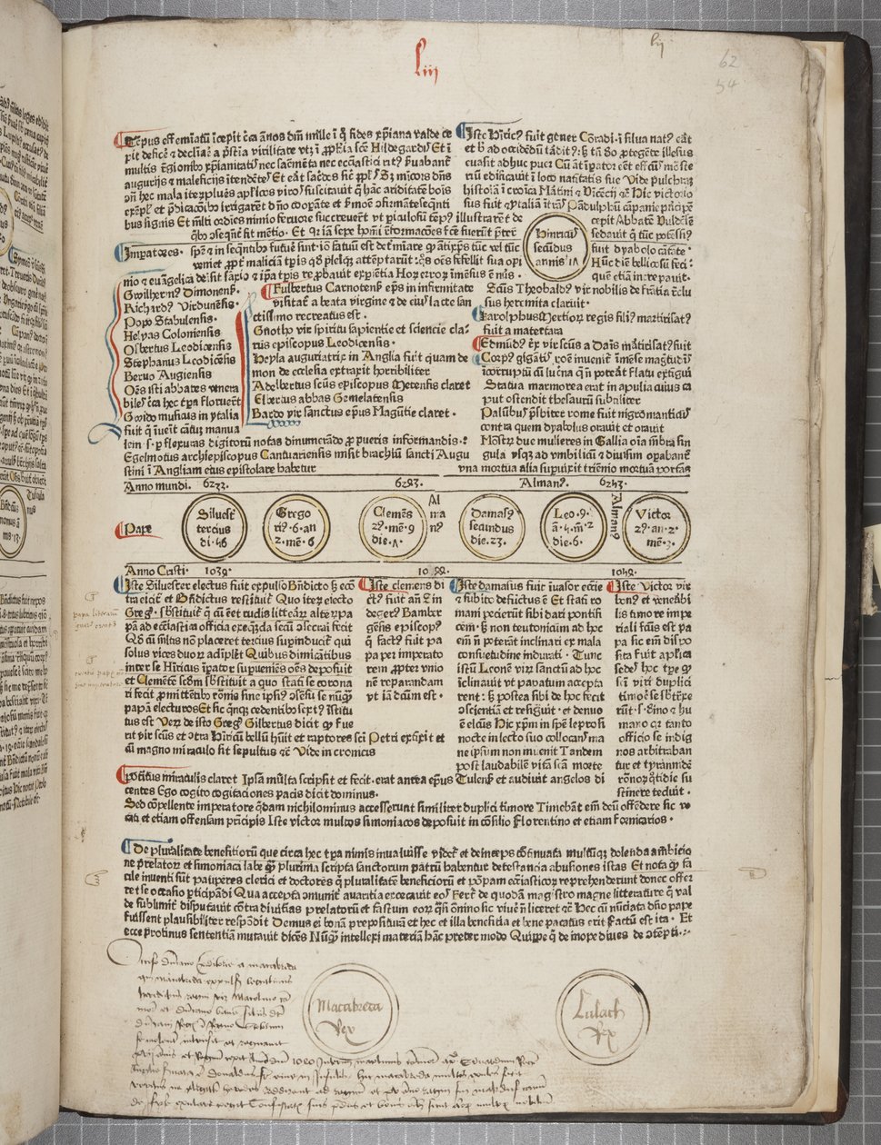 Fol 54 recto, Fasciculus Temporum de Werner Rolevinck