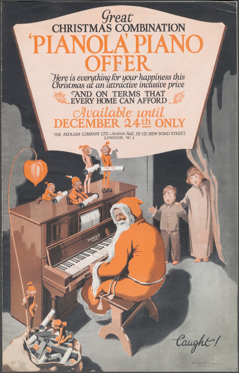 Pianolas de la Compañía Eólica, años 1920 de Wilfred Fryer