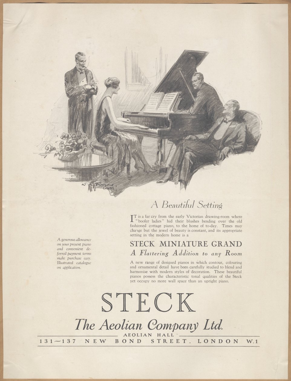 Pianolas de la Compañía Eólica, años 1920 de Wilfred Fryer
