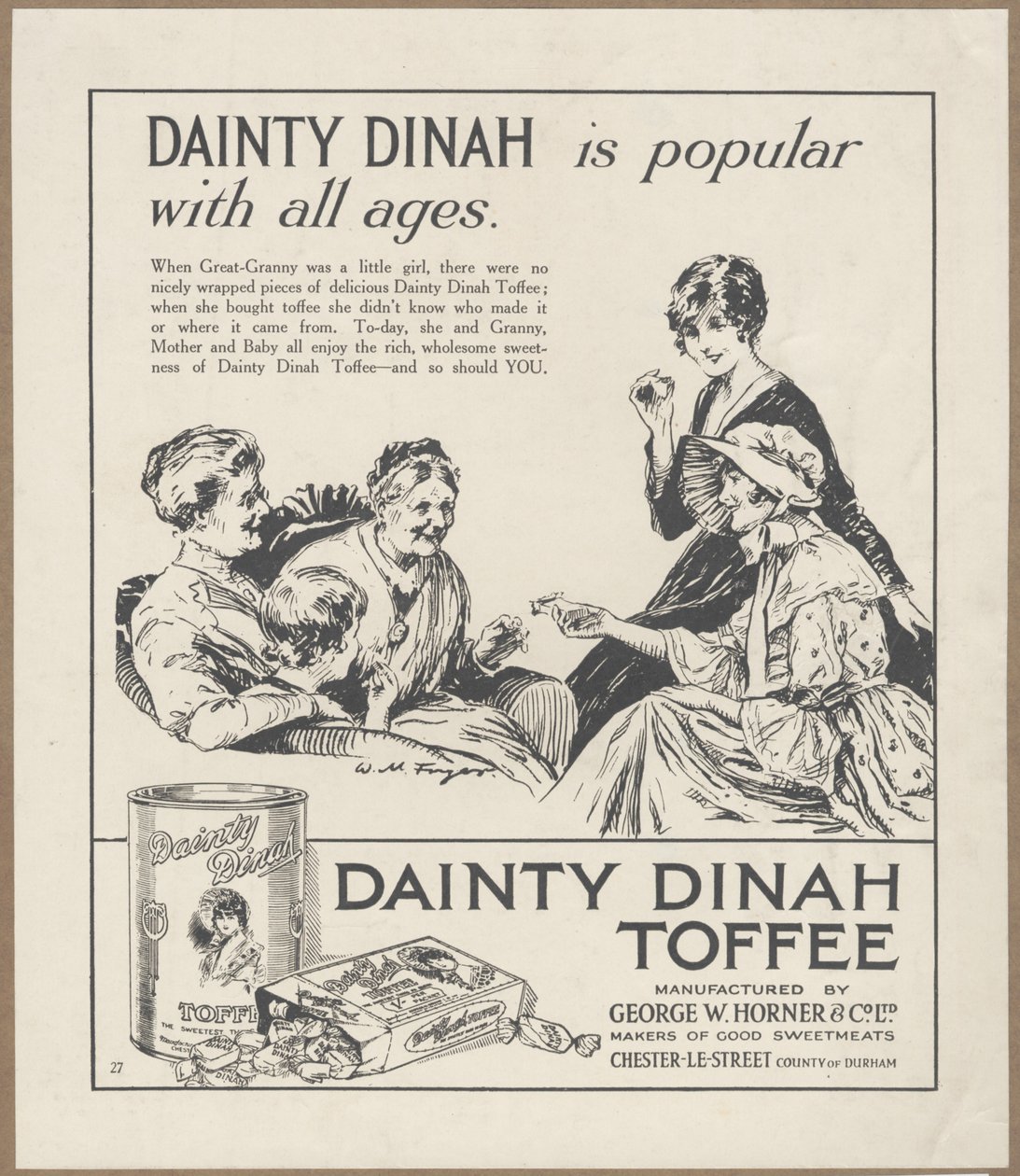 Dainty Dinah Toffee, c. 1920 de Wilfred Fryer