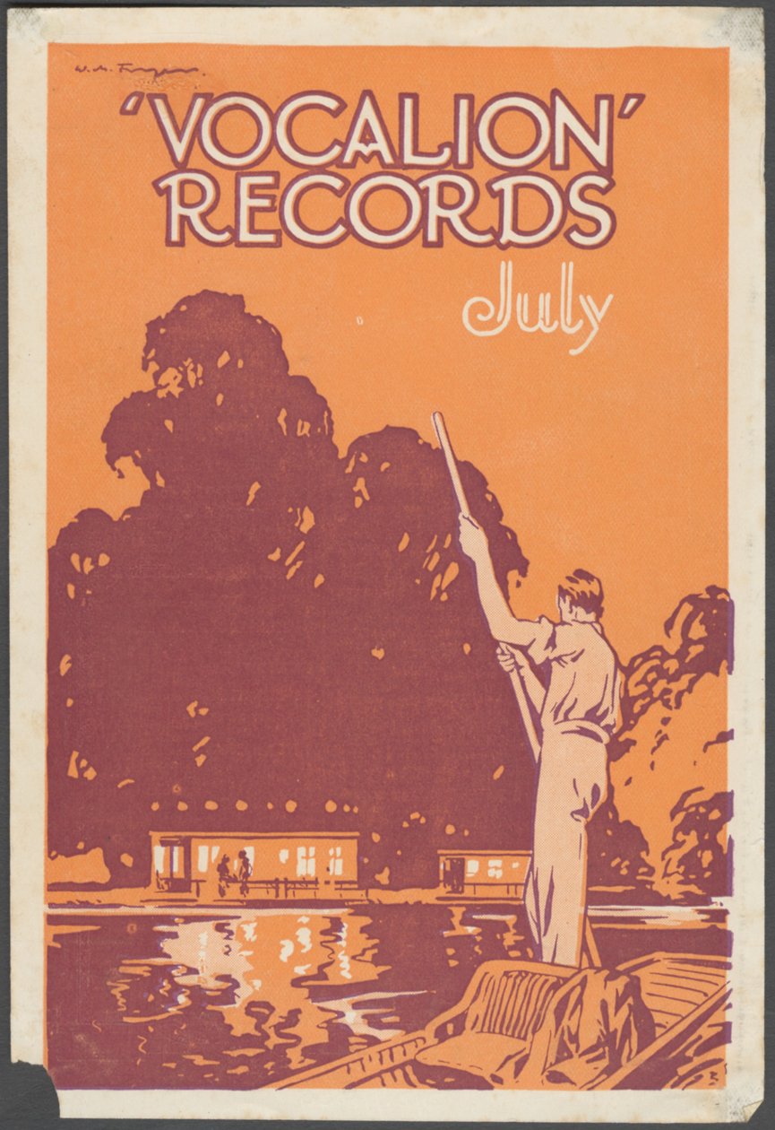 Boletín de discos Vocalion, años 1920 de Wilfred Fryer