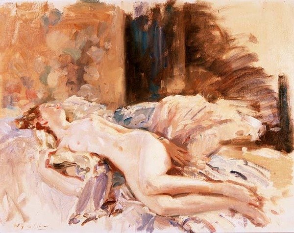 Desnudo recostado de Wilfred Gabriel de Glehn