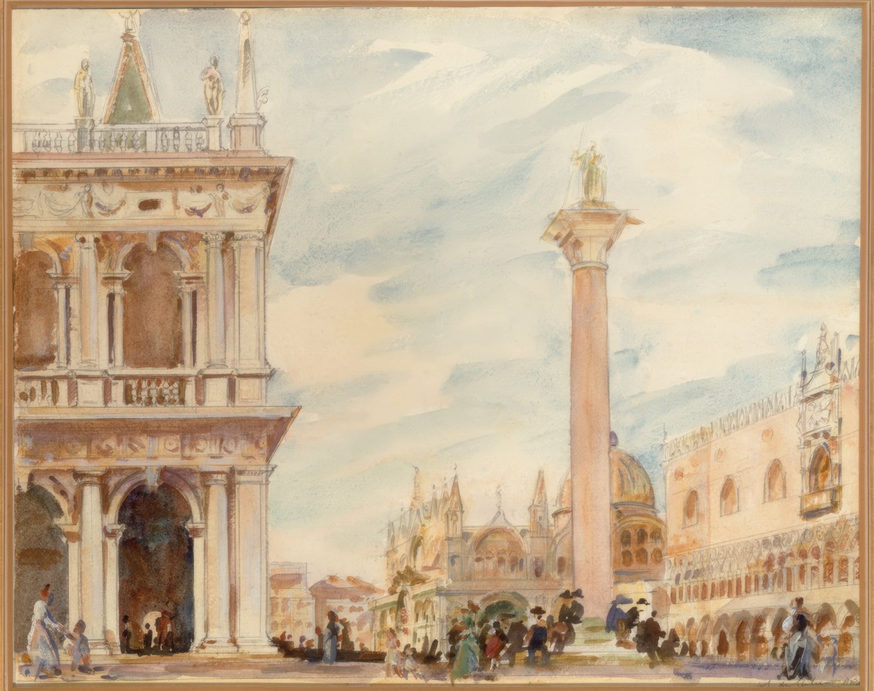 La Piazzetta, Venecia de Wilfrid de Glehn
