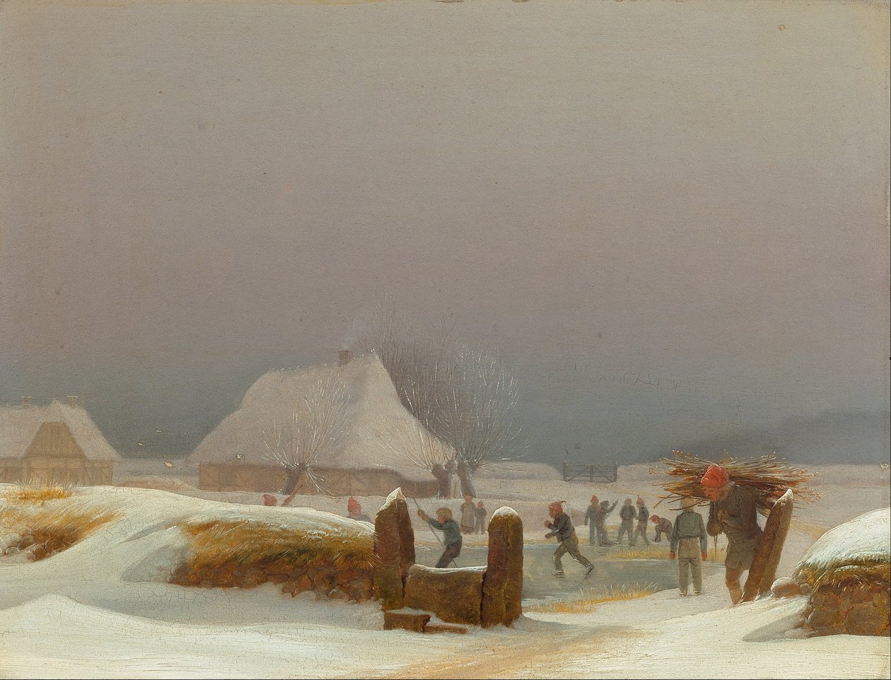 Paisaje invernal de Funen de Wilhelm Bendz