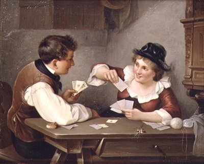 Jugando a las cartas de Wilhelm W. Flockenhaus