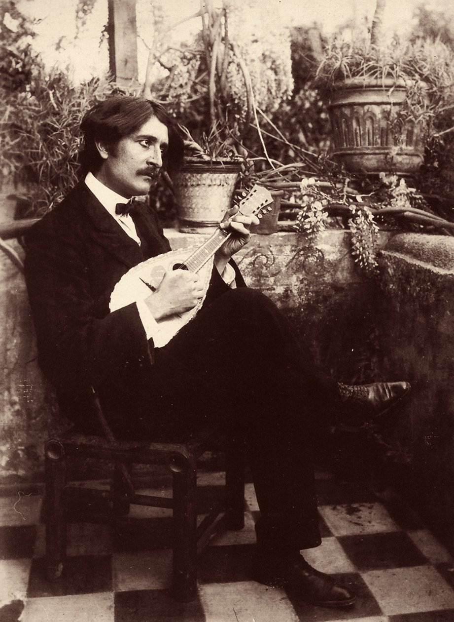 Retrato de Guglielmo Plüschow, c.1890 de Baron Wilhelm von Gloeden