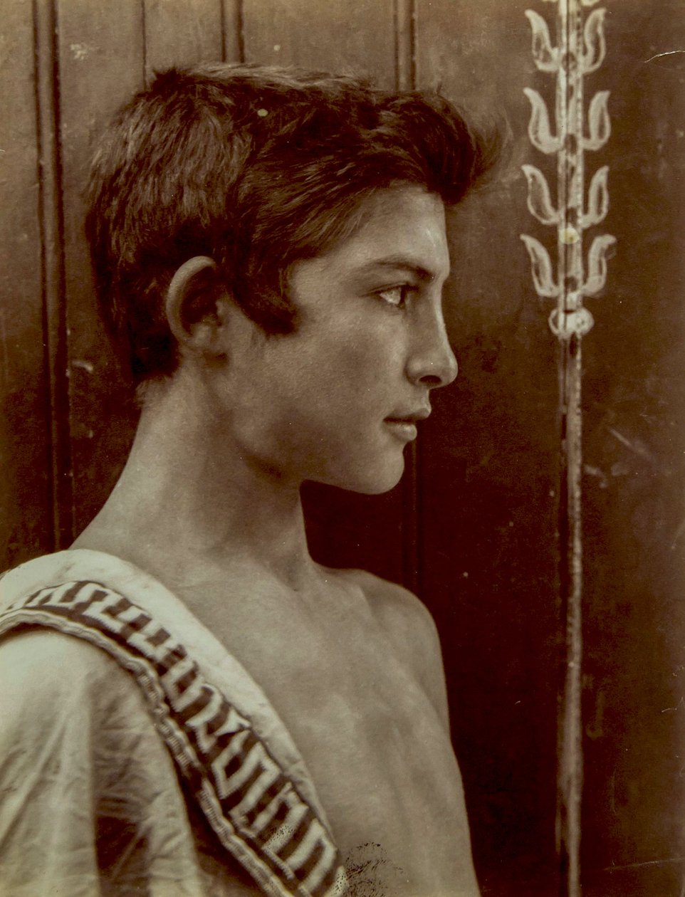 Retrato de un niño siciliano, c.1897 de Baron Wilhelm von Gloeden