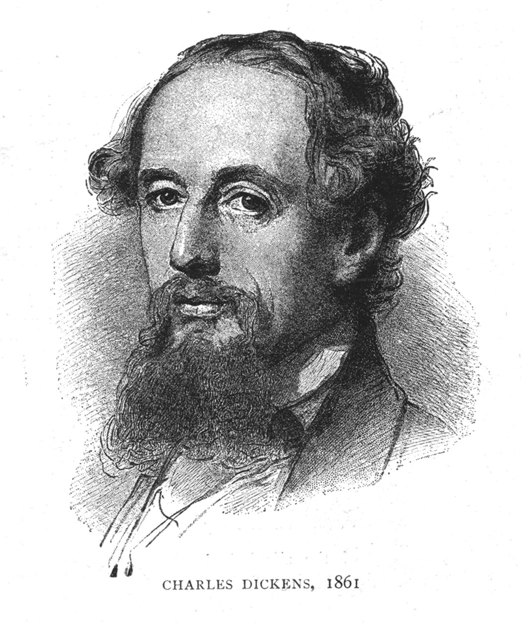 Charles Dickens, 1861 de Wilhelm Auguste Rudolf Lehmann
