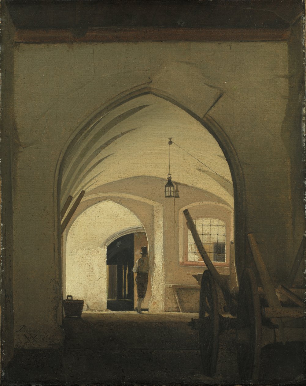 Una cochera. Partenkirchen de Wilhelm Bendz