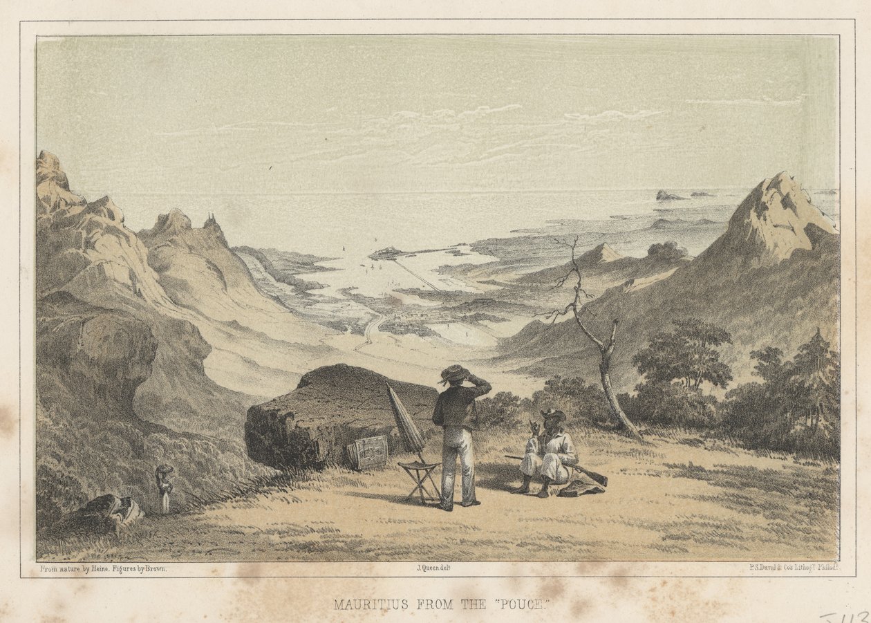 Mauricio desde el Pouce, 1855 de Wilhelm Joseph Heine