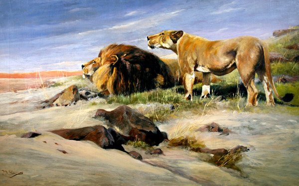 Ladrones del desierto de Wilhelm Kuhnert