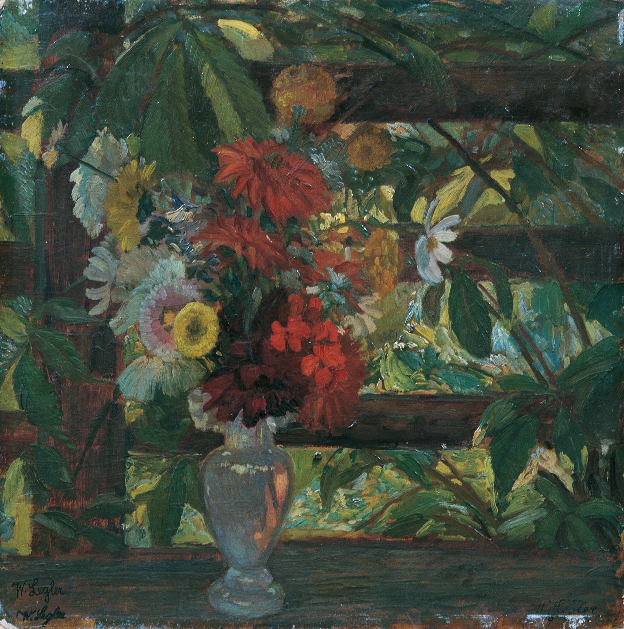 cenador con flores de Wilhelm Legler