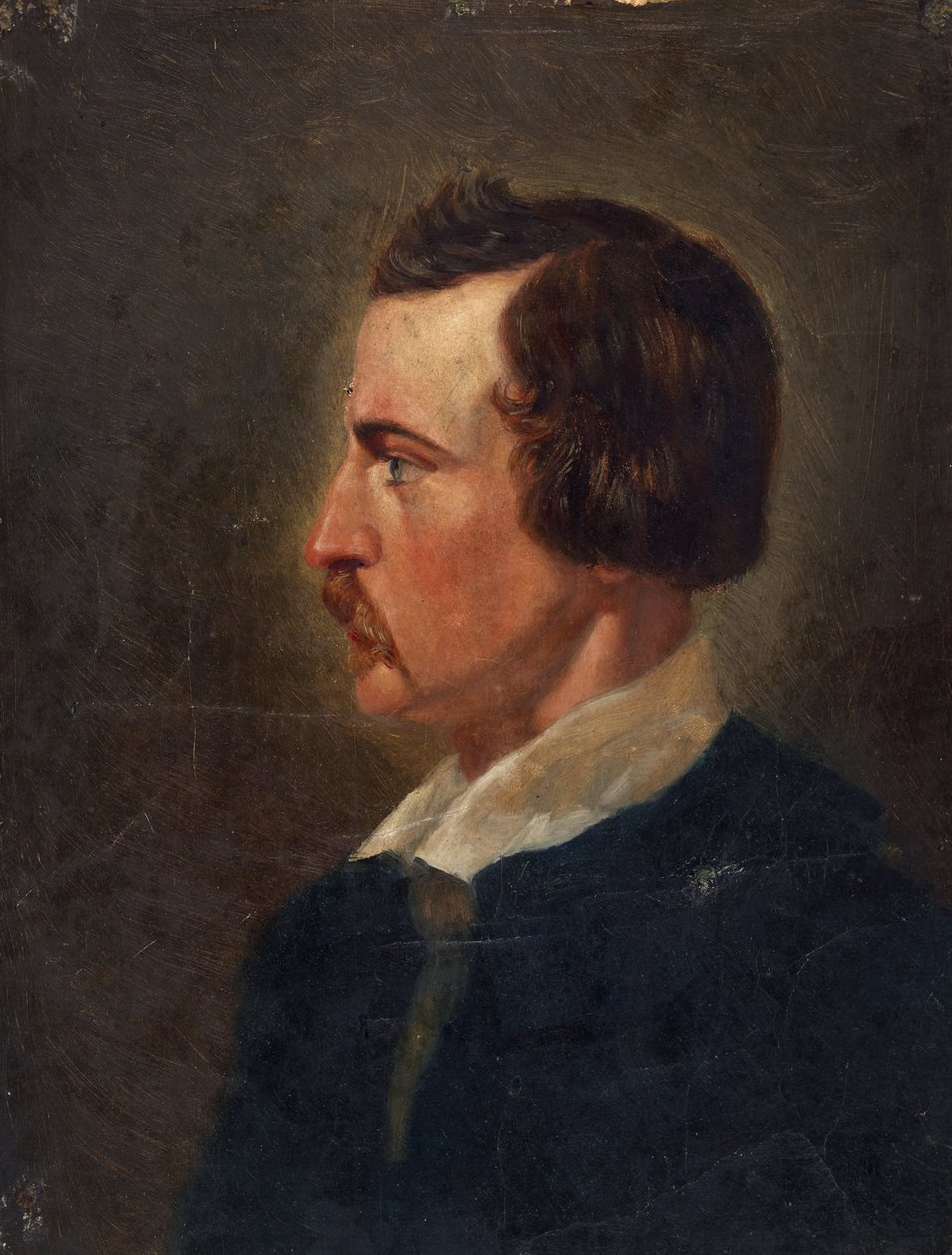 retrato masculino de Wilhelm Lindenschmit der Ältere