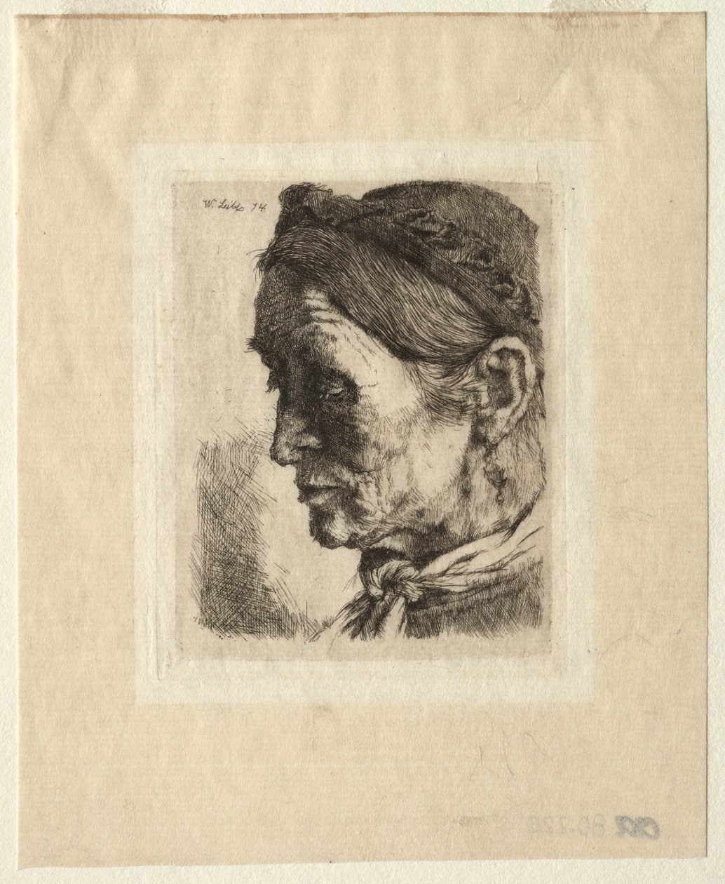 Head of a Peasant Woman de Wilhelm Maria Hubertus Leibl