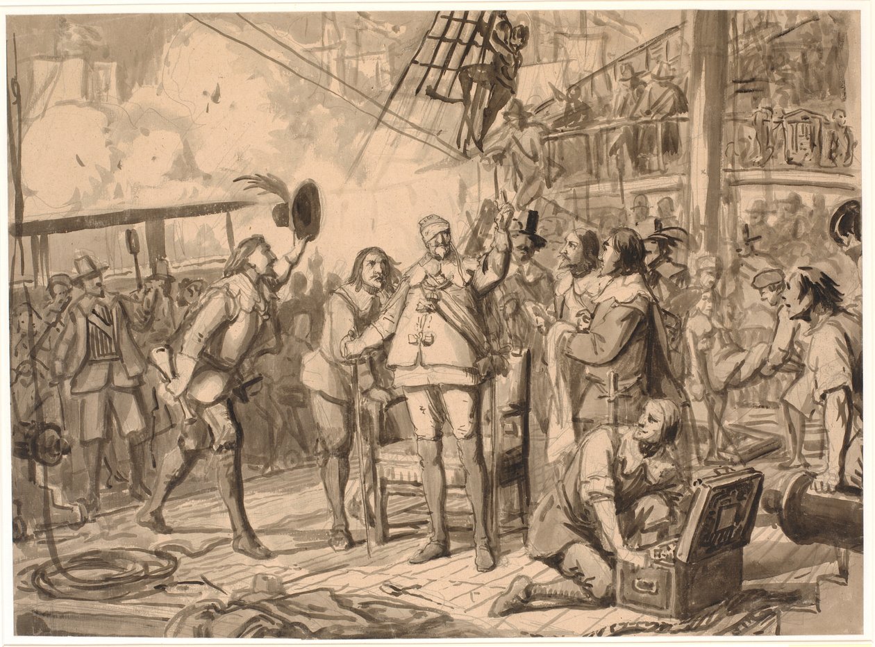 Cristiano IV en "Trefoldigheden" de Wilhelm Marstrand