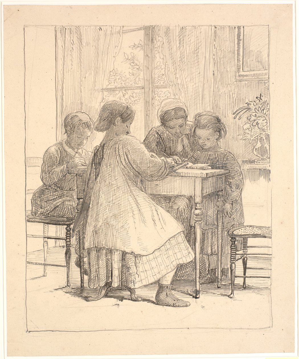 Lectura de lecciones de Wilhelm Marstrand