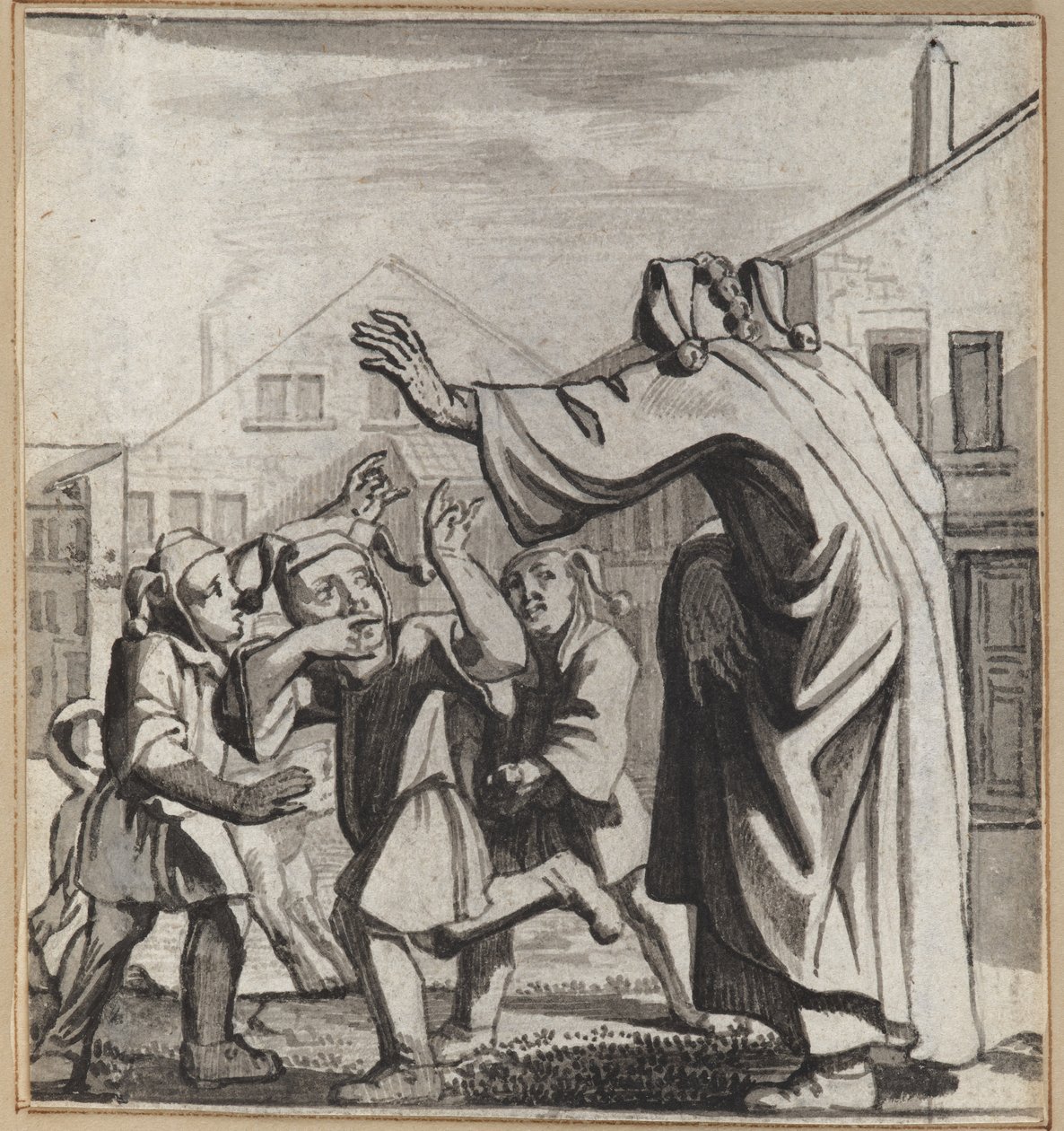 El tonto que se mezcla con las manos de los niños de Wilhelm Stettler