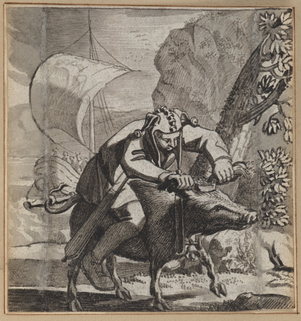 El bufón de las cerdas de Wilhelm Stettler