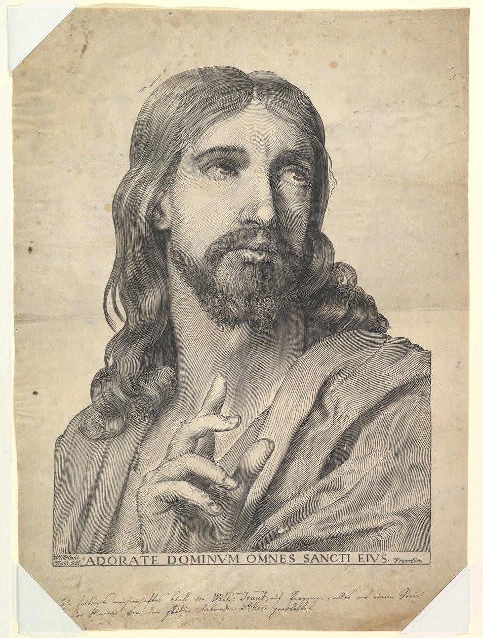 Busto de Cristo bendiciendo, siglo XVII de Wilhelm Traut